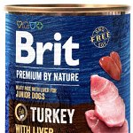 BRIT Premium by Nature Conservă pentru câini JUNIOR, Curcan cu ficat, Brit Premium