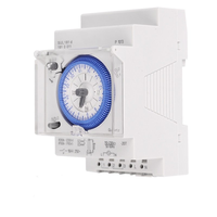 Klass – Ceas programator analogic SUL 181d (montaj pe sina / 3module), Moon