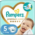 Pampers Premium Care Size 5 scutece de unică folosință 11-16 kg 44 buc, Pampers