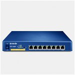 PoE (Power Over Ethernet) Switch  8 Porturi 10/100M (8 porturi PoE), carcasa metal TENDA (TEF1108P), Baseus