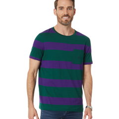 Imbracaminte Barbati Nautica Striped Crew Neck T-Shirt Tidal Green, Nautica