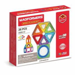 Set constructie magnetic Magformers Basic Plus 26 piese Clics Toys, Clics Toys
