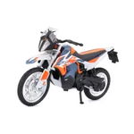 Macheta Motocicleta Bburago 1:18 KTM 790 Adventure R Rally Albastru/Portocaliu, BB51030-51084