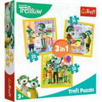 Puzzle 3 in 1 - Distractie in familia Trefiliki, 20/36/50 piese, 