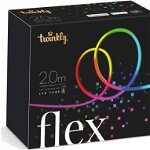 Instalatie tubulara LED, Twinkly Flex, 190 LED RGB, 2 m, multicolor, Twinkly