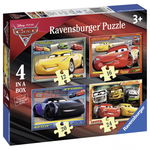 Puzzle copii Ravensburger Disney Cars 4 buc in cutie 12/16/20/24 piese