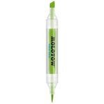 Marker cu varf dublu Molotow Aqua Twin 1mm/2-6mm yellow green