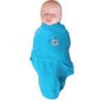 Body special bebelusi tip Wrap BO Jungle ursulet albastru S 3-6 kg din bumbac, BO Jungle
