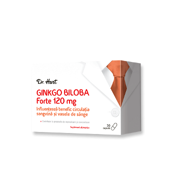 Ginkgo Biloba Forte 120 mg, 30 capsule, Dr.Hart, Dr.Hart