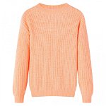 Pulover pentru copii tricotat portocaliu strălucitor 104, Casa Practica