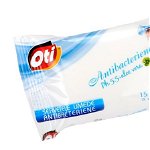 Servetele Umede Antibacteriene OTI cu Aloe Vera, 15 Buc/Pachet, PH 5.5