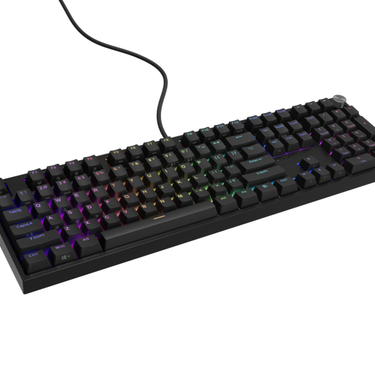Tastatura Gaming Mecanica Genesis THOR 404 RGB Outemu Peach Silent Switch, USB Negru, Genesis