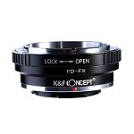 Adaptor montura K&F Concept FD-FX de la Canon FD la Fuji X-Mount KF06.108, K&F Concept