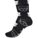 Sosete negre Happysocks Cat Sock, Happy Socks
