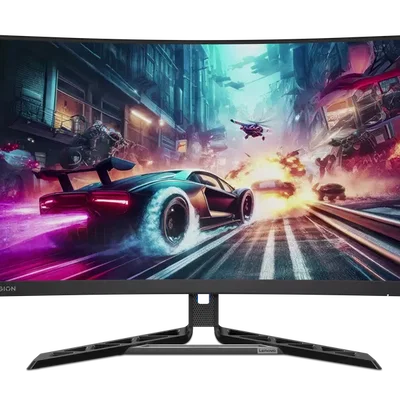 Monitor Gaming Curbat LED VA Lenovo Legion R32qc-30, 31.5" QHD (2560x1440), 180Hz, 0.5 ms (MPRT), AMD FreeSync™, Anti-glare, 1500R, Eyesafe, Boxe 3W x2, 2x HDMI, Display Port, Pivot, negru