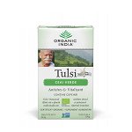 Ceai verde Tulsi (busuioc sfant) plicuri (fara gluten) BIO Organic India - 32.4 g, Organic India
