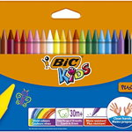 Set 24 creioane colorate cerate - Plastidecor, 