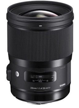 Obiectiv Sigma Canon 28mm F1.4 DG HSM Art, montura Canon EOS, Autofocus (Negru)