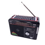 Radio Portabil, FM/AM/SW1-2, 3 Benzi, Antena Retractabila, Ceas, AUX, Accesorii Incluse, Lanterna, Negru, KlaussTech