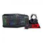 Kit gaming Redragon S112 Gaming Essentials 4 in 1 negru iluminare RGB