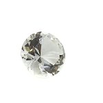 Cristal decorativ din sticla k9 diamant mediu - 4cm transparent, StoneMania Bijou