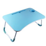 Masuta pliabila pentru laptop All Blue, 60 x 40 x 28 cm, suport pahar, General