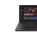 Laptop Lenovo ThinkPad P1 Gen 6, 16" WQXGA (2560x1600) IPS 500nits Anti- glare, 100% sRGB, 165Hz, TÜV Low Blue Light, Intel® Core™ i7-13800H, 14C (6P + 8E) / 20T, P-core 2.5 / 5.2GHz, E-core 1.8 / 4.0GHz 24MB, Video NVIDIA® GeForc, Lenovo