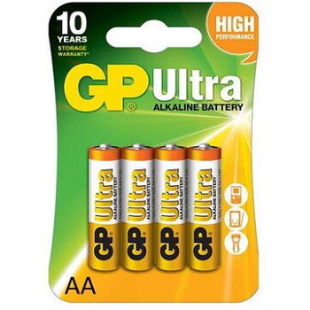Baterie gp batteries, ultra alcalina aa (lr6) 1.5v alcalina, blister 4 buc. gp15au-2ue4
