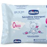 Chicco Cleansing Wipes Blue servetele delicate pentru copii, Chicco