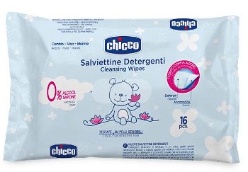 Chicco Cleansing Wipes Blue servetele delicate pentru copii 16 buc, Chicco