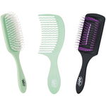 Wet Brush Green: Perie de par Go green + Pieptene Go green + Perie paddle