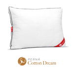 Pernă Cotton Dream cu microfibră, husă bumbac, 50x70 cm, Prestige Home