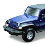 Macheta masinuta bburago scara 1/32 jeep wrangler albastru 43100-43012, BBURAGO