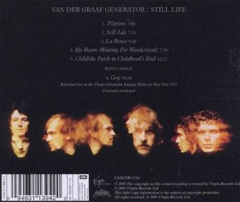 Still Life | Van Der Graaf Generator, EMI Records