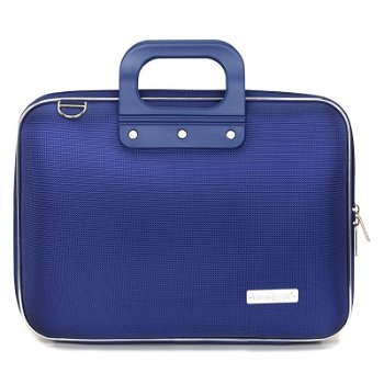 Geanta lux business laptop 13" Nylon Bombata-Albastru cobalt