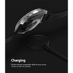 Set 2 carcase Ringke Slim compatibil cu Samsung Galaxy Watch 4 Classic (46mm) Negru/Transparent, Ringke