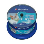 VERBATIM CD-R ,52X, 700 MB, 50 buc/pachet, PRINT VER43438