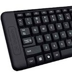 Kit wireless tastatura si mouse MK220 Negru, Logitech 920-003168
