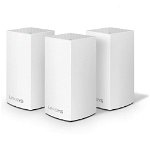 Router Wireless x3 Velop Whole Home Mesh WI-FI WHW0103   Bluetooth 4.0  Wi-Fi 5 867Mbps  256-QAM 5GHz  Dual Band Alb, Linksys
