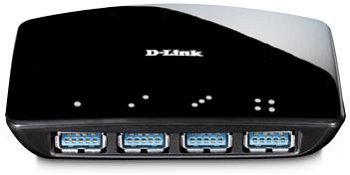 Hub USB D-Link DUB-1340, 4 porturi USB 3.0, negru, D-Link