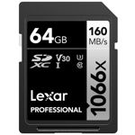 Card de memorie Lexar 1066x Silver 64GB SDXC Clasa 10 UHS-I