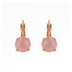 Cercei placati cu Aur roz de 24K, cu cristale Swarovski, California Dreaming | 1440-M14RG6, Roxannes - Mariana Jewellery