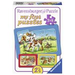 Puzzle Animalute, 3X6 Piese, Ravensburger