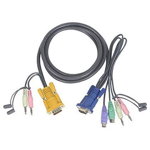 ATEN Cablu PS/2 Kvm 3in1Cu SPHD si Audio 1.8M, ATEN 2L-5302P, ATEN