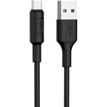 Cablu de Date USB-A la Micro-USB, 10W, 2A, 1m Hoco Soarer (X25) Negru