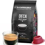 Cafea Deca Intenso, 10 capsule compatibile Bialetti®*, La Capsuleria