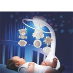 Carusel muzical cu proiector si lampa de veghe Infantino, Infantino