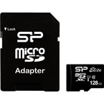Card de memorie Silicon Power Elite 128GB Micro SDXC Clasa 10 UHS-I U1 + adaptor, Silicon Power
