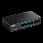 Switch 6 porturi Fast Ethernet PoE+ 60W - TRENDnet TPE-S50