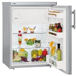 Mini frigider Liebherr TPesf 1714 Comfort, 143 l, 85 cm, Clasa F, Argintiu